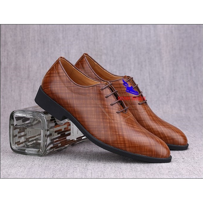 Minh Nhân-Giày Tây nam da bò Oxford Shoes giày buộc dây công sở nam giày tây nam giá rẻ da bò cao cấp Đẹp Thời trang B-4
