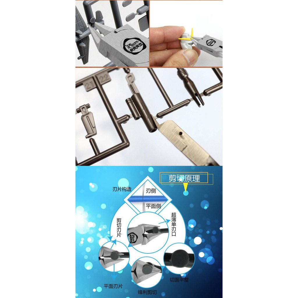Kìm 1 lưỡi Nanye Ipliers chuyên cắt chi tiết mô hình có bao đựng - GundamGDC