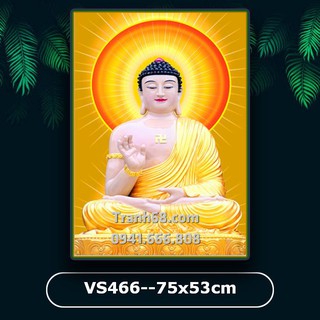 Tranh đính đá Venus VS466 Phật tổ như lai kích thước 75x53cm