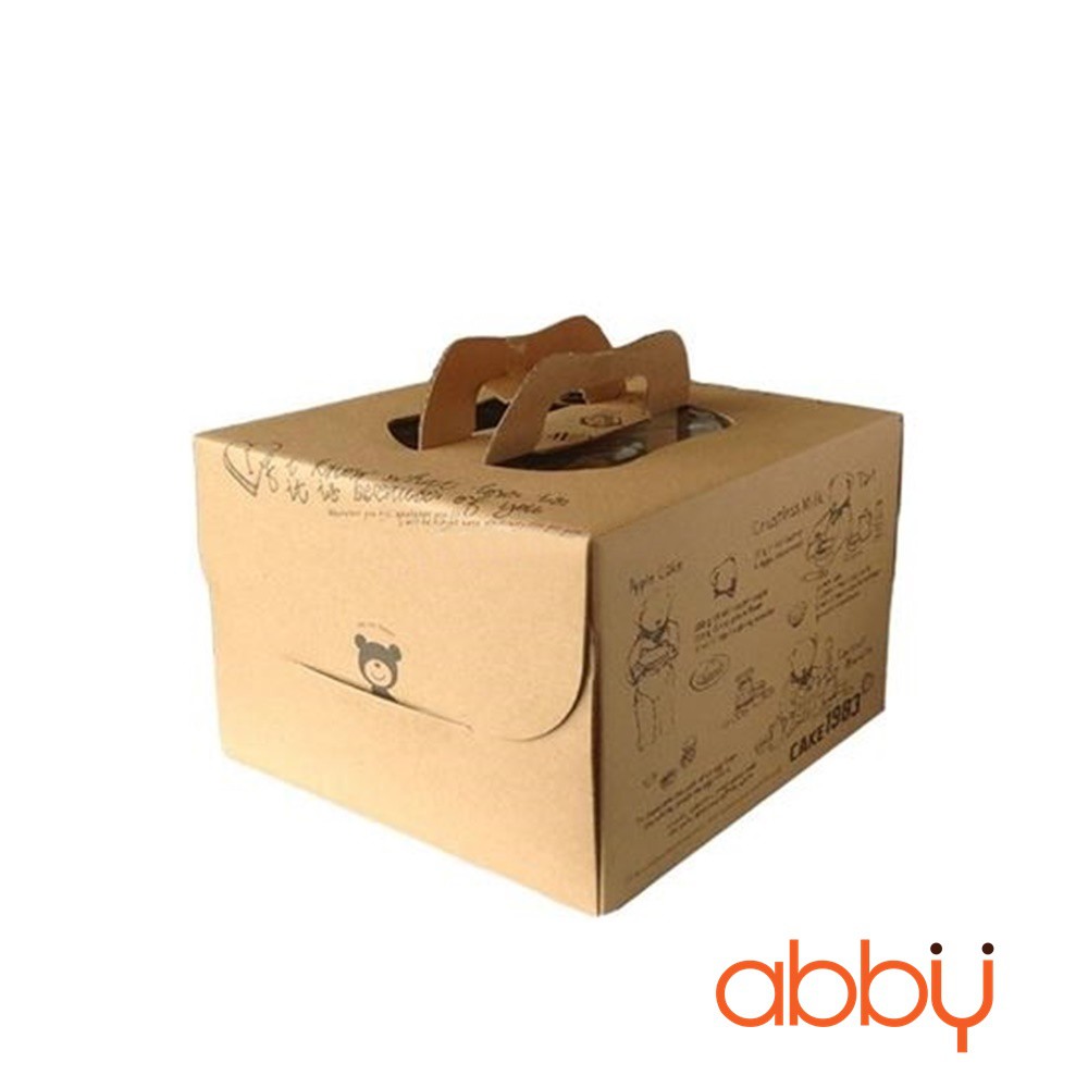 Hộp gato vintage 25x25x15cm (kèm đế trắng)