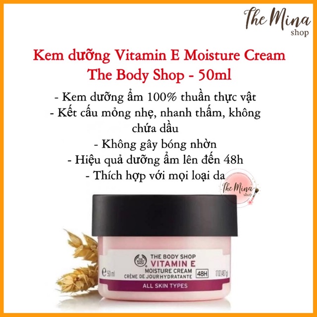 Kem dưỡng ẩm Vitamin E Moisture Cream - 50ml