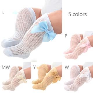 Vớ Lưới Cổ Vừa Thoáng Khí Chống Muỗi Đính Nơ Dễ Thương Cho Bé Gái Sơ Sinh