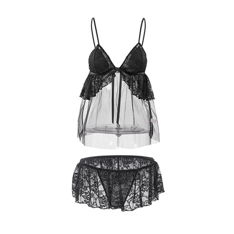 Bộ Ngủ Hai Dây Ren Sexy Gợi Cảm MS1829  [CWEAR.SEXY_ĐỒ NGỦ &amp; NỘI Y CAO CẤP]