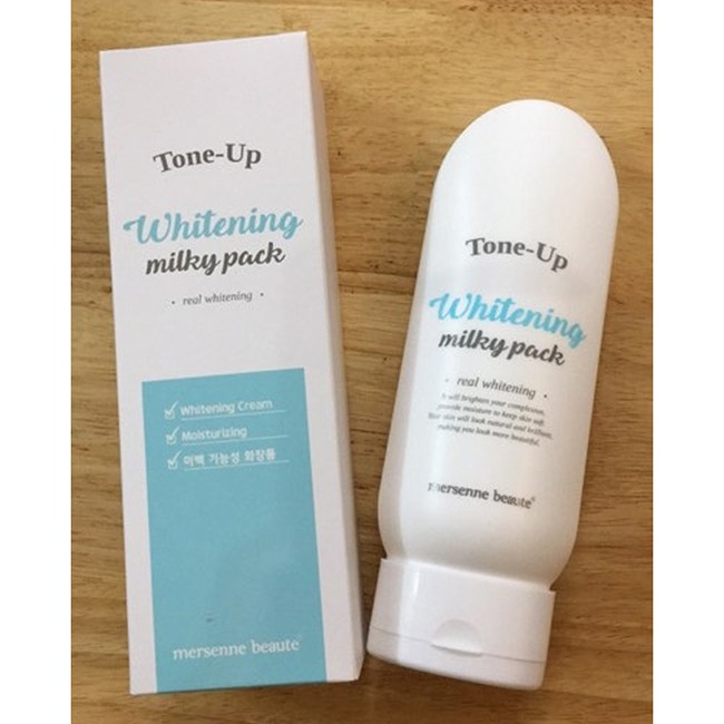 Kem dưỡng trắng da Body Tone Up Whitening Milky Pack Mersenne Beaute