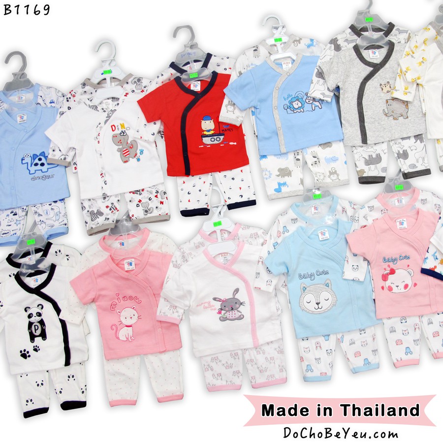 Quần áo cho bé sơ sinh Xuất Khẩu Thái Lan