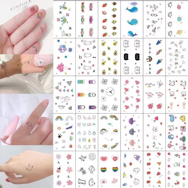 Hình Xăm Dán Họa Tiết Hoạt Hình Xinh Xắn