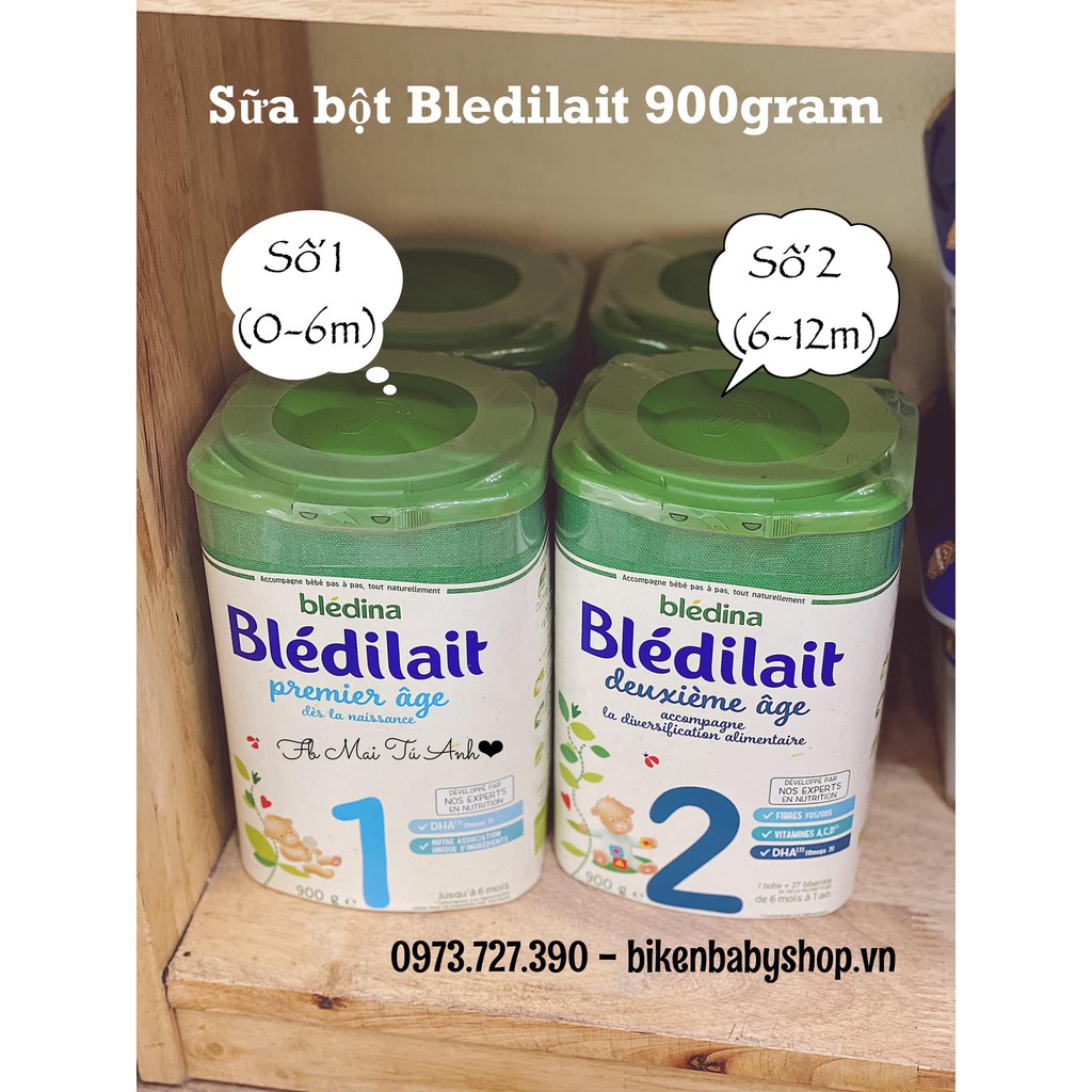 Sữa bột Bledilait Pháp đủ số 900gr date 2022