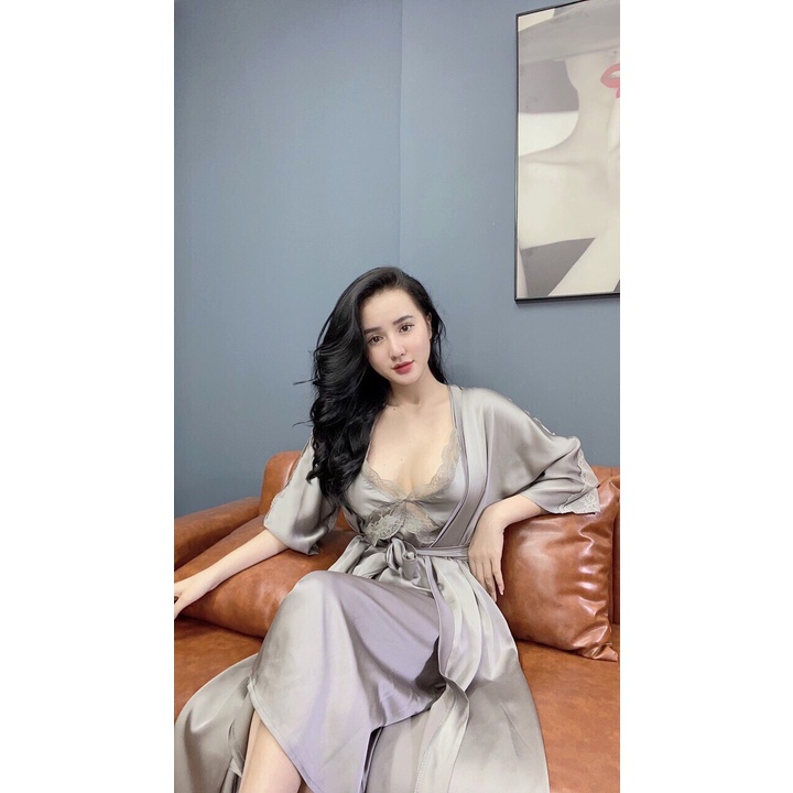 Đầm dài  Sexy lụa satin - latin Siêu Mát 3 màu ĐD101