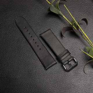 Dây Da Bò Đen Mờ Chồng Thấm Nước Cho Samsung Galaxy Watch Và Đồng Hồ Thông Minh