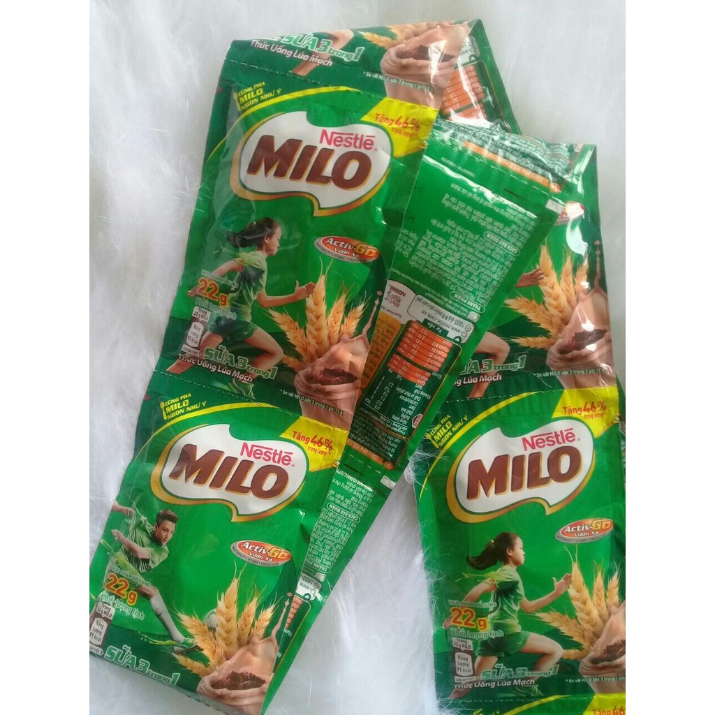 Dây 10 gói sữa Milo Active Go lúa mạch