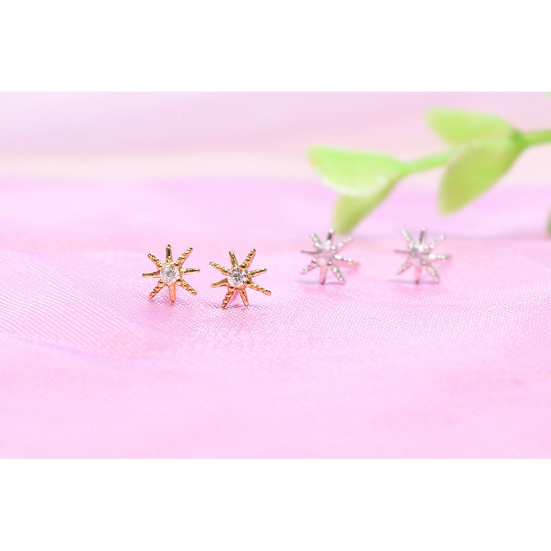 Bông Tai Tia Sáng La Mã Lấp Lánh, Biểu Tượng Thể Thao Cá Tính - Vani Store