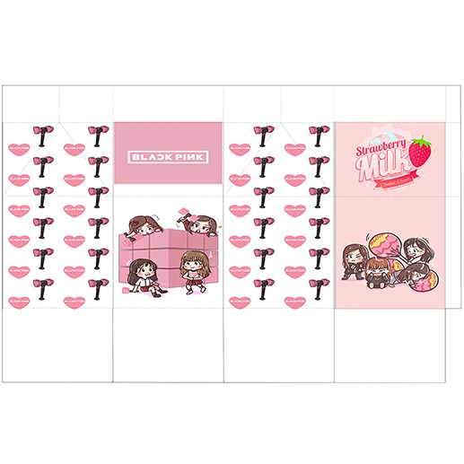 Hộp quà blink HQSI28 hộp quà hộp sữa blackpink cute hộp dễ thương hoạt hình kpop 18*10*10cm | WebRaoVat - webraovat.net.vn