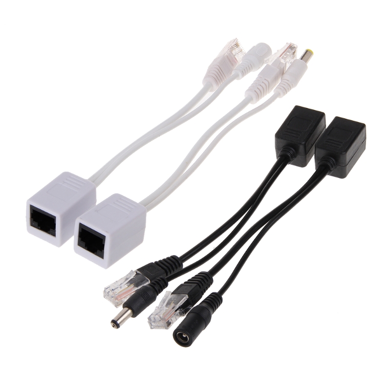 Set dây cáp tăng áp POE và dây cáp chia nguồn POE RJ45 Ethernet 12-48V