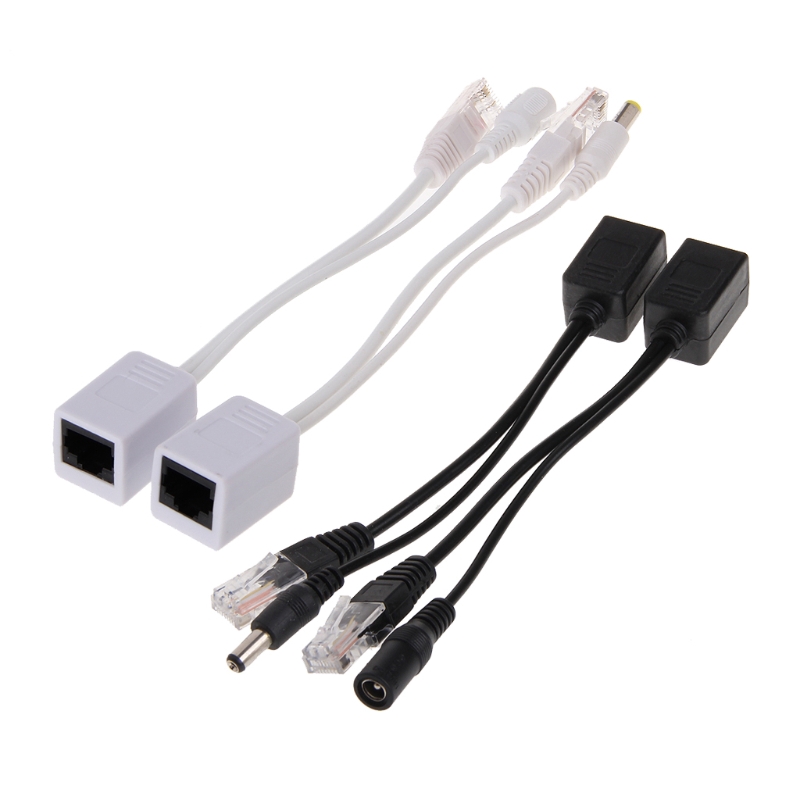 Bộ đầu vào Bộ chuyển đổi tín hiệu đầu ra RJ45 Bộ chia cáp POE Bộ nguồn thụ động qua Ethernet 12-48V