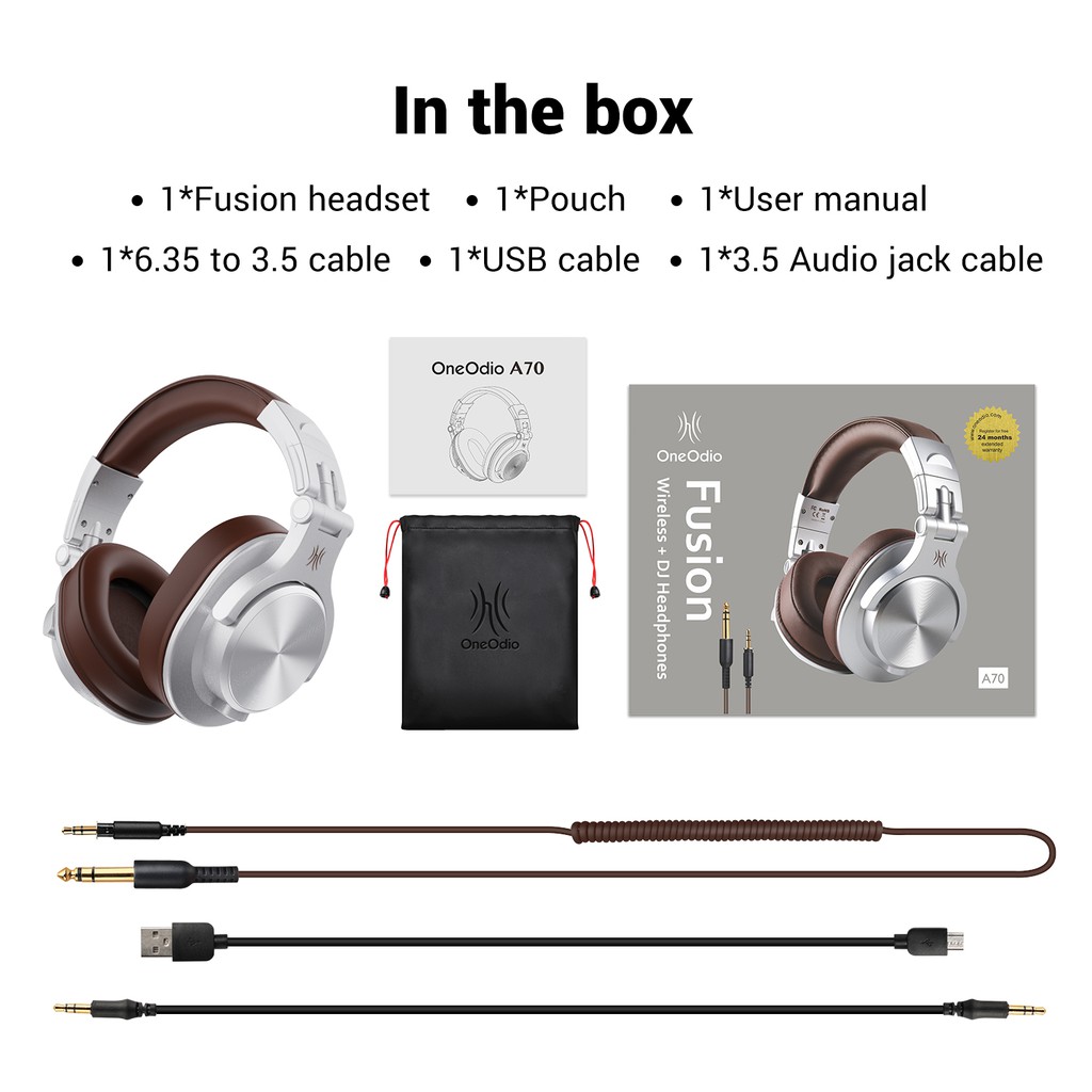 Tai Nghe Chụp Tai Không Dây Oneodio Fusion A70 Kết Nối Bluetooth 5.0 | BigBuy360 - bigbuy360.vn