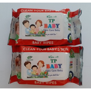 KHĂN GIẤY ƯỚT TP BABY-HƯƠNG TRÀ XANH  GÓI 80G (SKINCARE)