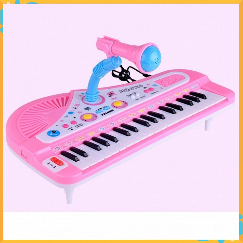 Đồ chơi đàn organ , Đàn organ điện tử có micro kèm sạc pin cho bé, đàn piano chất lượng cao