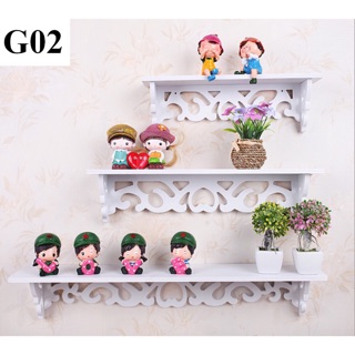 SET 3 KỆ TREO TƯỜNG TRANG TRÍ NHÀ G02