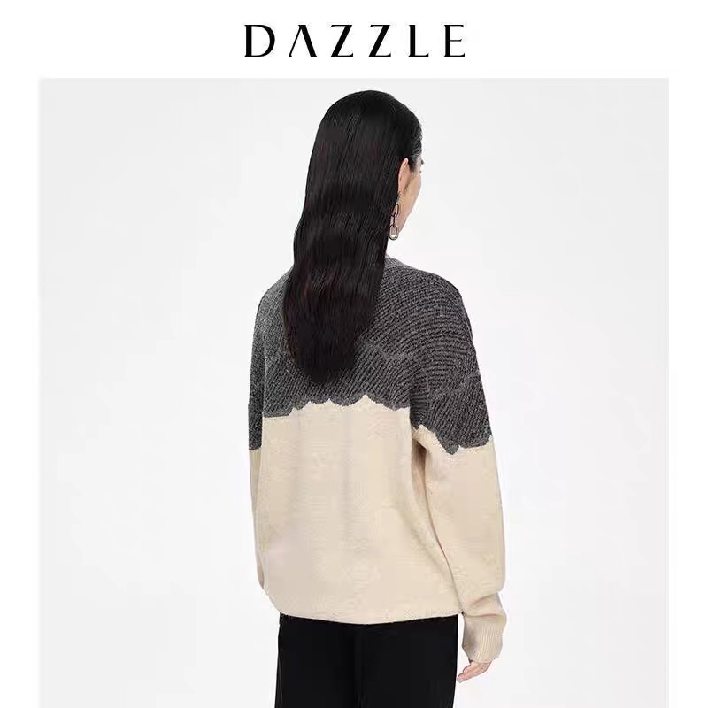 Áo len hoạ tiết Dazzle