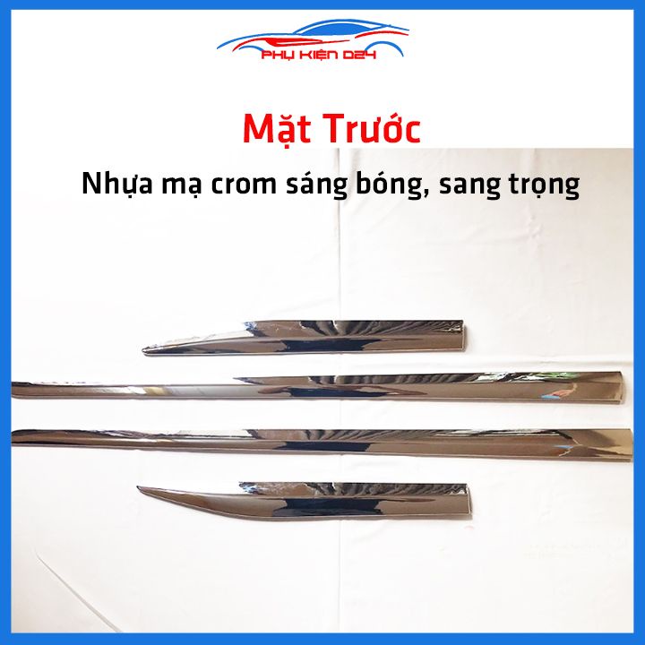 Bộ ốp nẹp sườn Camry 2019-2020-2021-2022 mạ crom trang trí làm đẹp xe
