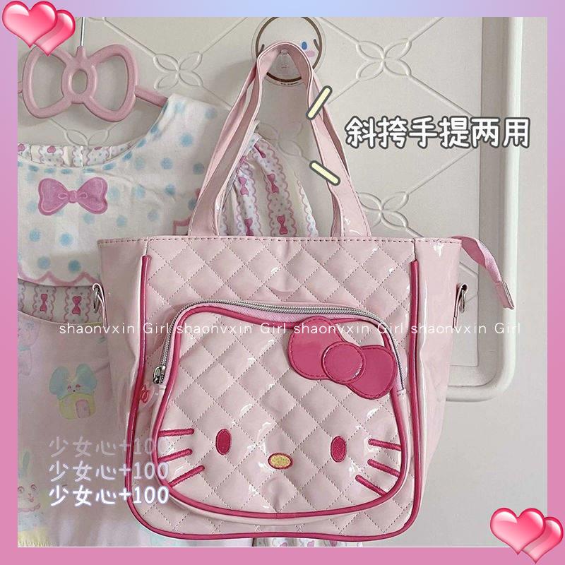 Túi Đeo Chéo Hình Mèo Kitty Hoạt Hình Đáng Yêu Thời Trang Mới Dễ Phối Đồ