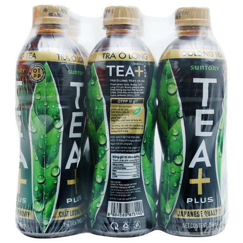 Lốc 6 chai Trà Ô Long Tea plus 455ml