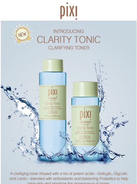 [Bill Mỹ] NƯỚC HOA HỒNG THANH TẨY DA TONER PIXI GLOW TONIC