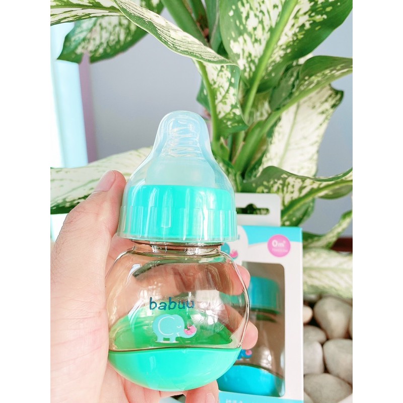 Bình sữa bình nước thân tròn BABUU BABY NHẬT BẢN 75ml