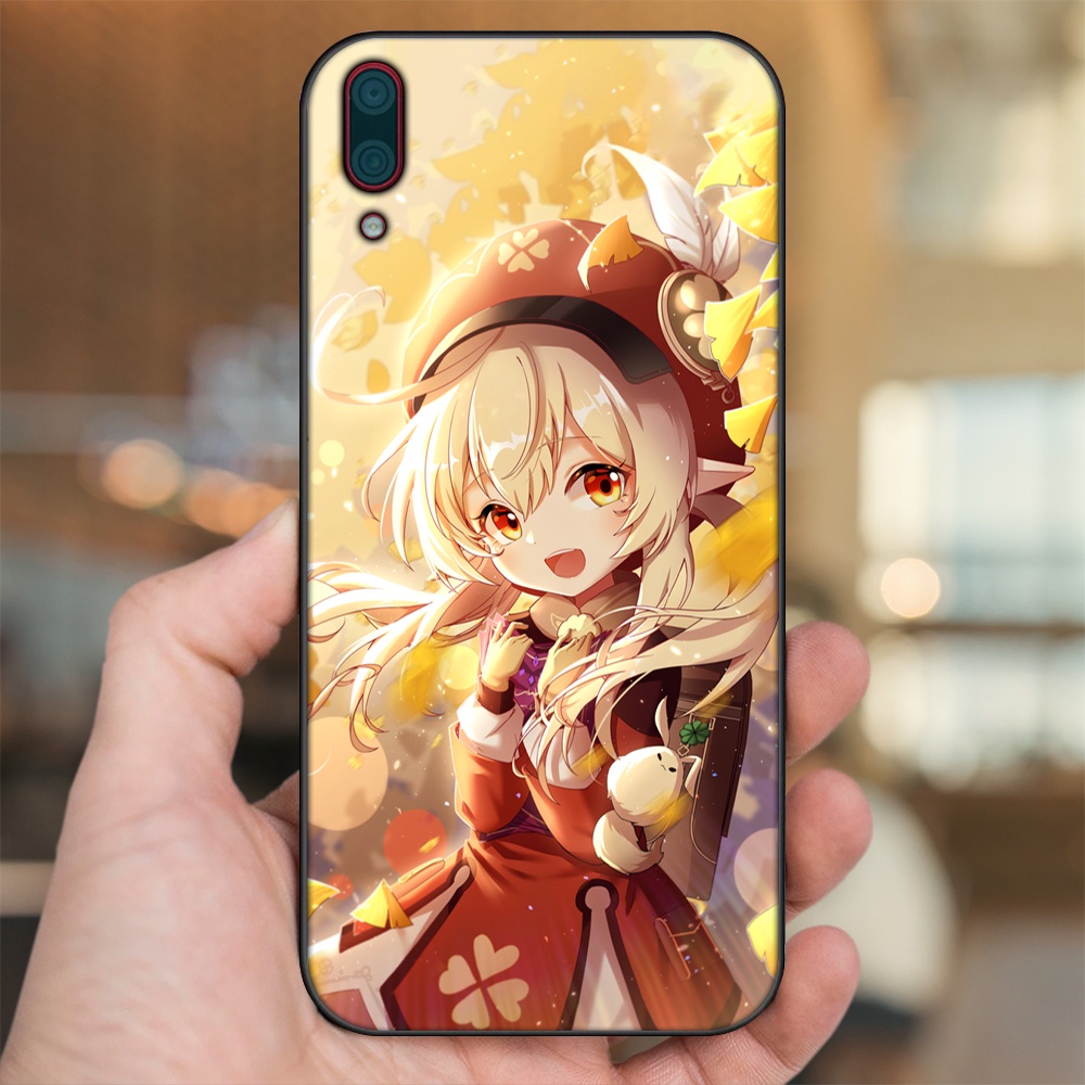 Ốp lưng Huawei Y7 Pro 2019 viền đen in hình Klee Genshin Impact