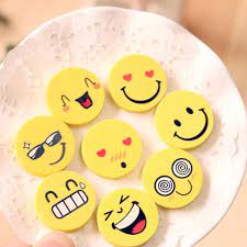 tẩy chì hình emoji nhiều mặt cảm xúc khác nhau