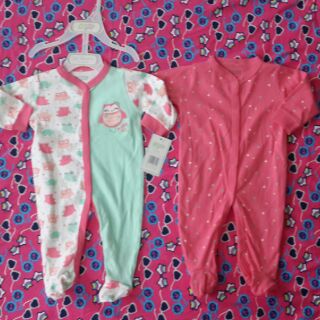 Set 2 bộ body liền vớ cho bé gái