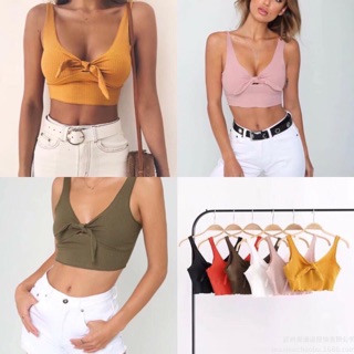 CROPTOP TẬP GYM CÓ MÚT THUN GÂN LỤA