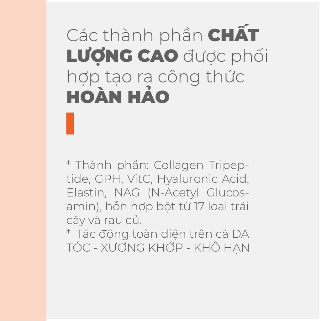 Collagen GPH Up Derma nhập khẩu từ Hàn Quốc giúp da căng mịn, trắng sáng, mờ nám, ngăn ngừa rụng tóc Hộp 30 gói - NT335