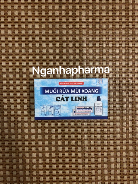 Bình Rửa Mũi Xoang Cát Linh (kèm 30 Gói Muối)