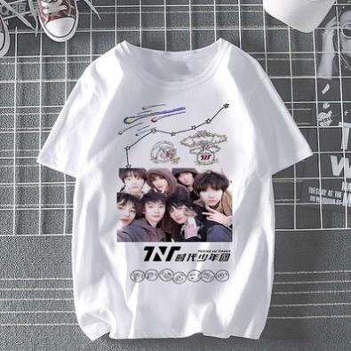 Áo thun nam nữ in hình nhóm nhạc TNT đẹp lung linh dễ thương giá tốt