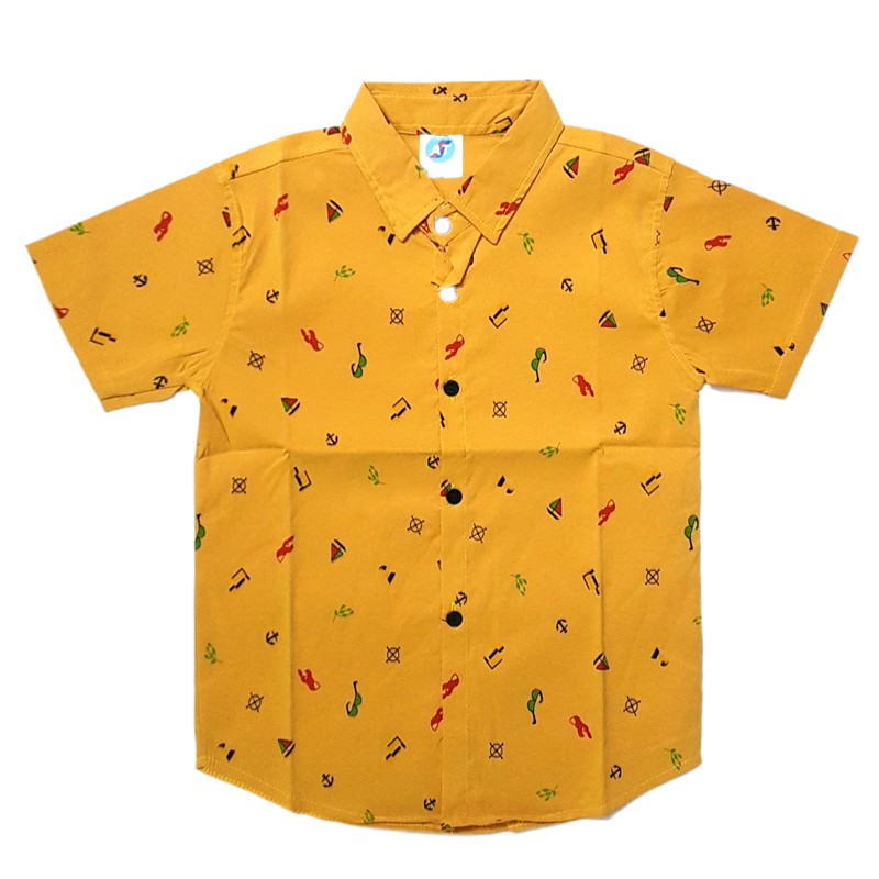 Áo sơ mi bé trai nhiều màu chất sơ mi kaki co giãn mẫu và màu ngẫu nhiên size từ 7-33kg