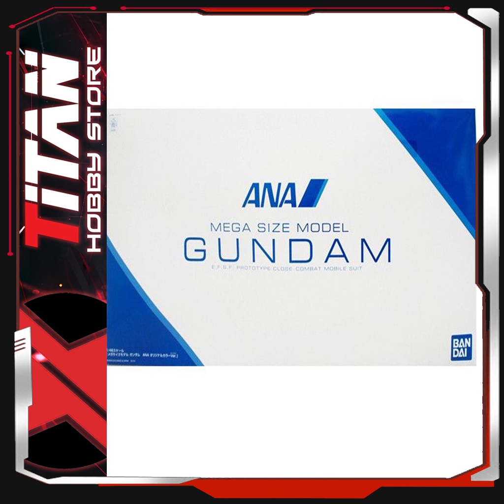 Mô hình lắp ráp Gunpla  Mega Size 1/48 Model RX 78 2 Gundam ANA Original Color Ver. Gundam Bandai Japan