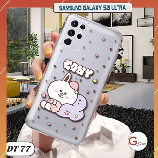 Ốp lưng dẻo trong in hình cho Samsung Galaxy S21 Ultra