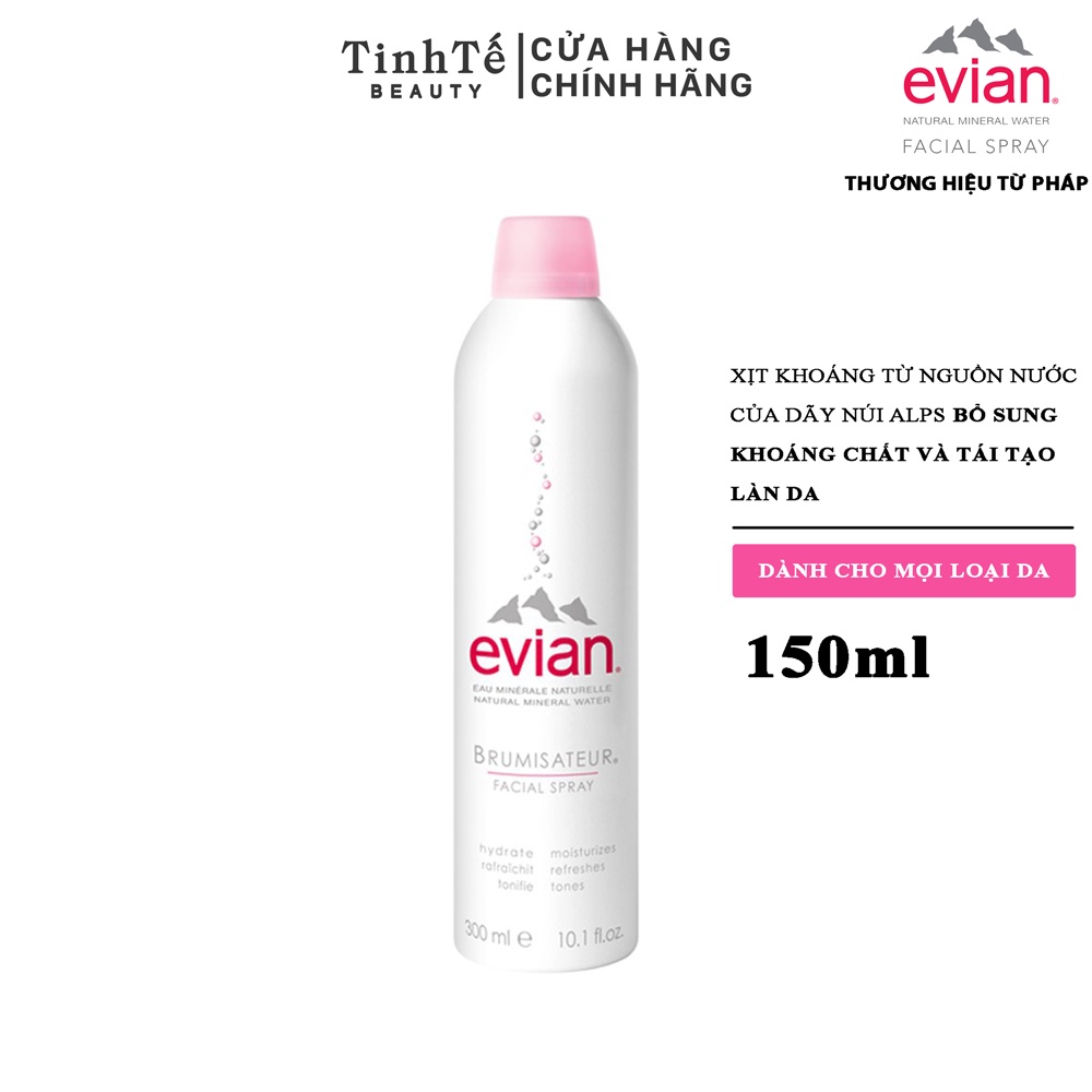 Xịt khoáng cấp ẩm và làm dịu da evian® Facial Spray 150ml