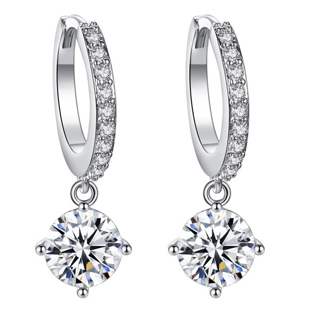 Đôi Bông Tai Đính Đá Thời Trang Hàn Quốc