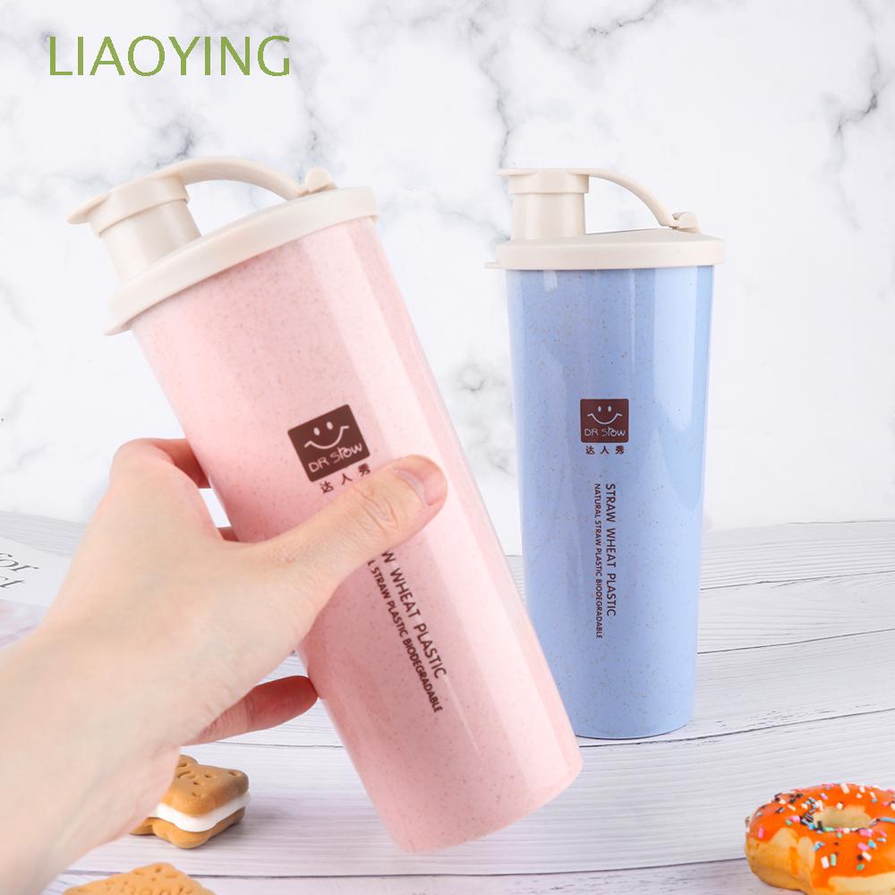 Bình đựng nước 450ml kèm ống hút tiện lợi | BigBuy360 - bigbuy360.vn