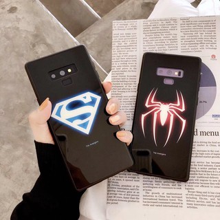 Thời trang Phim hoạt hình Siêu nhân Batman Iron Man Ốp lưng mềm bằng kính TPU cho Samsung Galaxy S8 plus