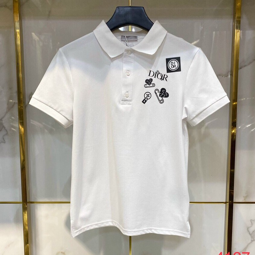 Áo Phông Polo Tay Ngắn Dáng Suông In Sticker Trước Ngực Chất Thun Cá Sấu Siêu Mát - AC79 | BigBuy360 - bigbuy360.vn