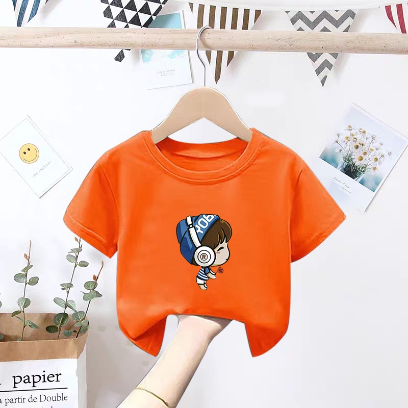 Áo Thun Cotton Unisex Cho Bé Gái / Bé Gái