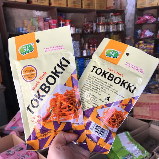 Snack hình TOKBOKKI [Freeship] Bim bim chua cay trẻ em hương vị thơm cay DA26