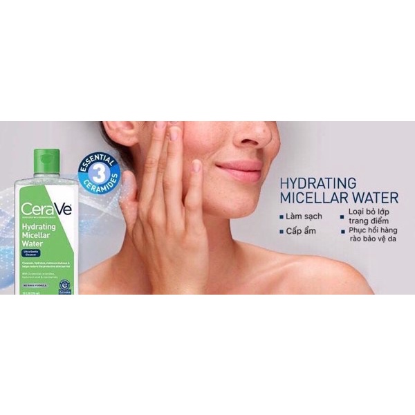 NuỚC TẨY TRANG CERAVE HYDRATING MICELLAR WATER