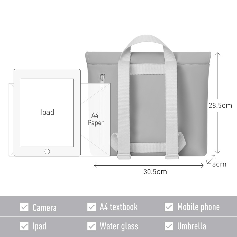 Ba lô MAH đựng máy tính xách tay chống nước bằng da phong cách Cambridge