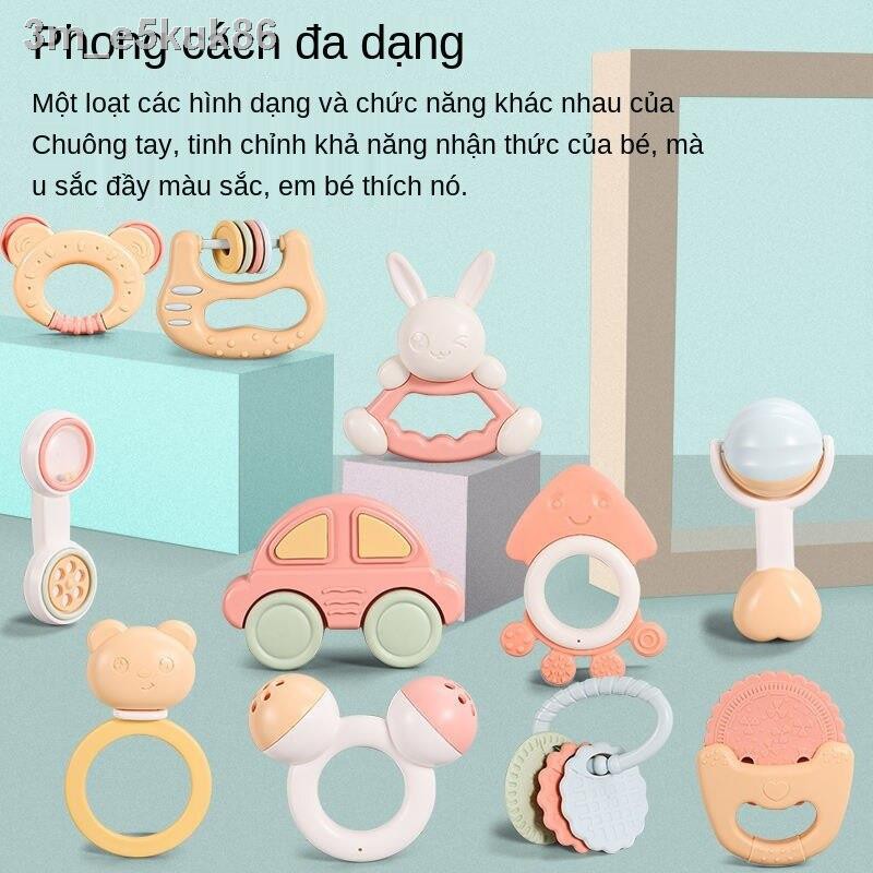 [HOT]> Đồ chơi trẻ em có thể luộc teether Rattle 3-6-12 tháng cắn tay và cầm nắm sơ sinh nam nữ thanh răng hàm