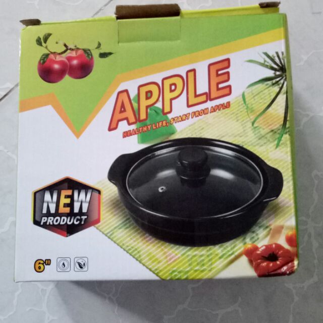 Nồi sứ tráng men 6 inch Apple thời đại mới