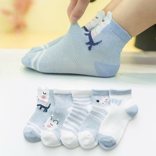 sét 5 đôi tất kids sook siêu kute cho bé gái/trai.